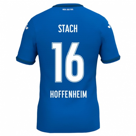 Kandiny Herren Anton Stach #16 Königsblau Heimtrikot Trikot 2024/25 T-Shirt Österreich