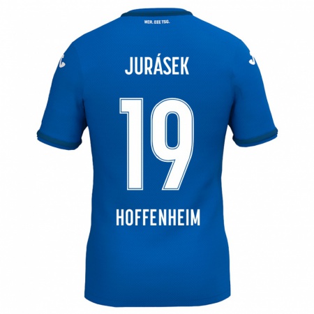 Kandiny Heren David Jurásek #19 Koningsblauw Thuisshirt Thuistenue 2024/25 T-Shirt