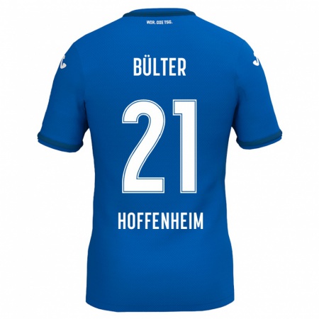 Kandiny Män Marius Bülter #21 Kungsblå Hemmatröja Matchtröjor 2024/25 Tröjor T-Tröja