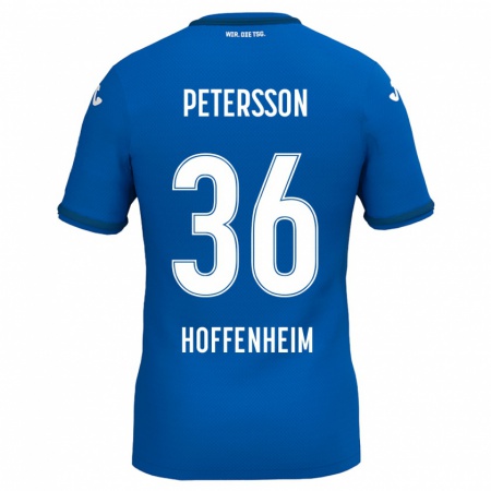 Kandiny Hombre Camiseta Lúkas Petersson #36 Azul Real 1ª Equipación 2024/25 La Camisa México