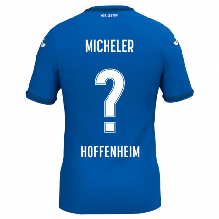 Kandiny Heren Florian Micheler #0 Koningsblauw Thuisshirt Thuistenue 2024/25 T-Shirt