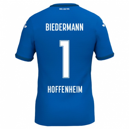 Kandiny Heren Nico Biedermann #1 Koningsblauw Thuisshirt Thuistenue 2024/25 T-Shirt