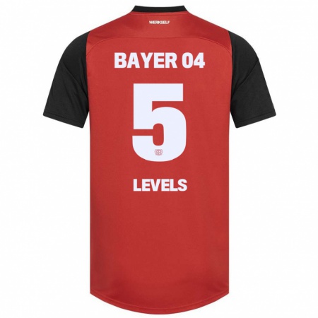 Kandiny Heren Janou Levels #5 Rood Zwart Thuisshirt Thuistenue 2024/25 T-Shirt