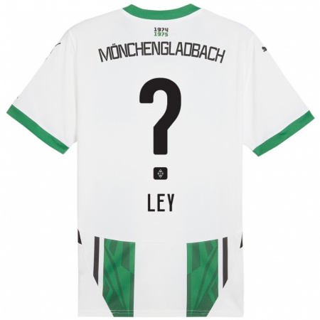 Kandiny Heren Marlon Ley #0 Wit Groen Thuisshirt Thuistenue 2024/25 T-Shirt