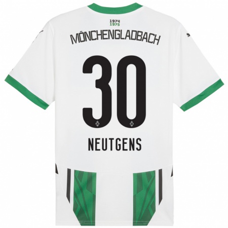 Kandiny Heren Maximilian Neutgens #30 Wit Groen Thuisshirt Thuistenue 2024/25 T-Shirt