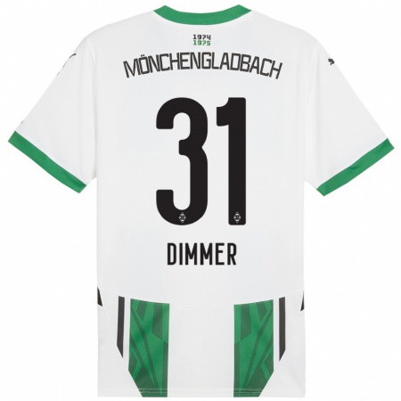 Kandiny Heren Florian Dimmer #31 Wit Groen Thuisshirt Thuistenue 2024/25 T-Shirt