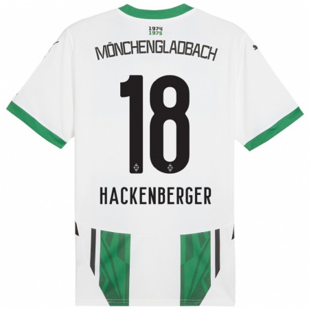 Kandiny Heren Jessica Hackenberger #18 Wit Groen Thuisshirt Thuistenue 2024/25 T-Shirt