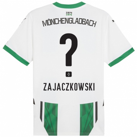 Kandiny Heren Vincent Zajaczkowski #0 Wit Groen Thuisshirt Thuistenue 2024/25 T-Shirt