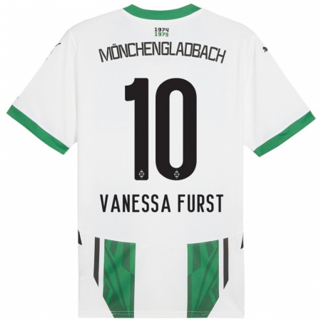 Kandiny Herren Vanessa Fürst #10 Weiß Grün Heimtrikot Trikot 2024/25 T-Shirt Österreich