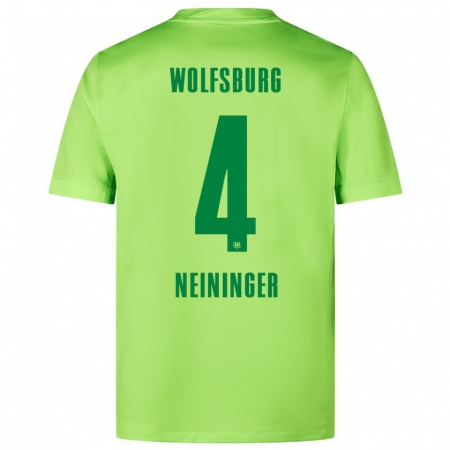 Kandiny Heren Till Neininger #4 Fluorescerend Groen Thuisshirt Thuistenue 2024/25 T-Shirt