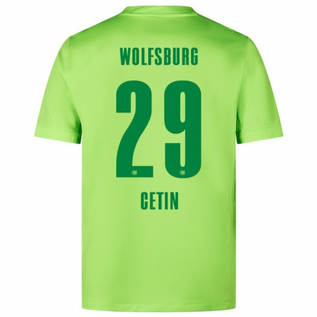 Kandiny Heren Erkan Cetin #29 Fluorescerend Groen Thuisshirt Thuistenue 2024/25 T-Shirt