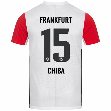 Kandiny Heren Remina Chiba #15 Wit Rood Thuisshirt Thuistenue 2024/25 T-Shirt