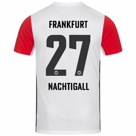 Kandiny Herren Sophie Nachtigall #27 Weiß Rot Heimtrikot Trikot 2024/25 T-Shirt Österreich