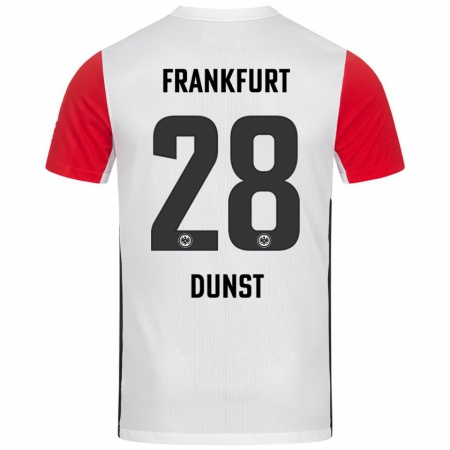 Kandiny Heren Barbara Dunst #28 Wit Rood Thuisshirt Thuistenue 2024/25 T-Shirt