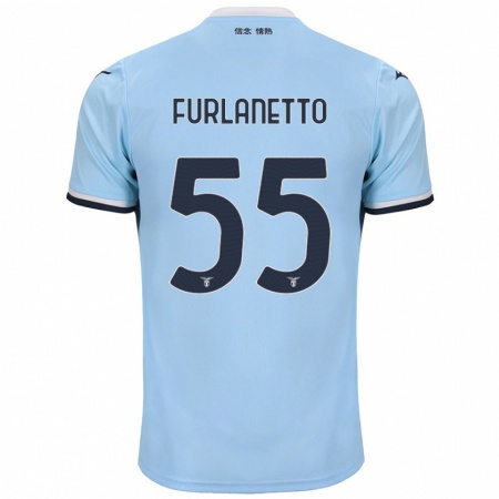 Kandiny Heren Alessio Furlanetto #55 Blauw Thuisshirt Thuistenue 2024/25 T-Shirt