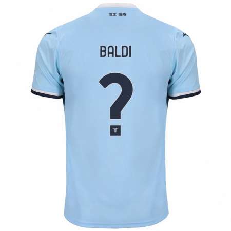 Kandiny Heren Mattia Santagostino Baldi #0 Blauw Thuisshirt Thuistenue 2024/25 T-Shirt