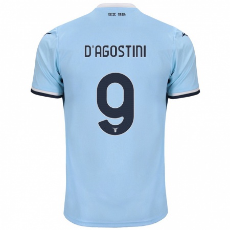 Kandiny Heren Lorenzo D'agostini #9 Blauw Thuisshirt Thuistenue 2024/25 T-Shirt