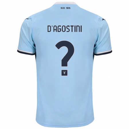 Kandiny Heren Stefano D'agostini #0 Blauw Thuisshirt Thuistenue 2024/25 T-Shirt