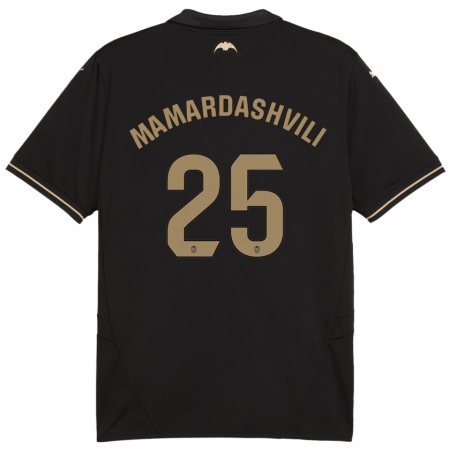 Kandiny Heren Giorgi Mamardashvili #25 Zwart Uitshirt Uittenue 2024/25 T-Shirt