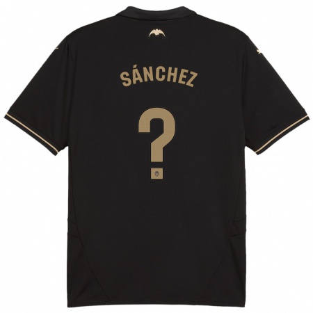 Kandiny Heren Dani Sánchez #0 Zwart Uitshirt Uittenue 2024/25 T-Shirt