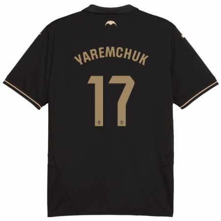 Kandiny Heren Roman Yaremchuk #17 Zwart Uitshirt Uittenue 2024/25 T-Shirt