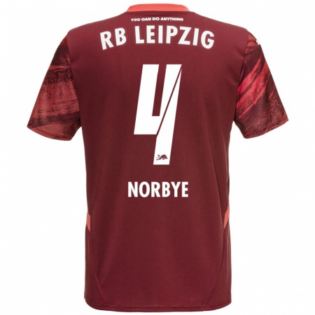 Kandiny Heren Jonathan Norbye #4 Bordeauxrood Uitshirt Uittenue 2024/25 T-Shirt