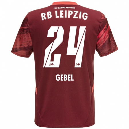 Kandiny Heren Viggo Gebel #24 Bordeauxrood Uitshirt Uittenue 2024/25 T-Shirt