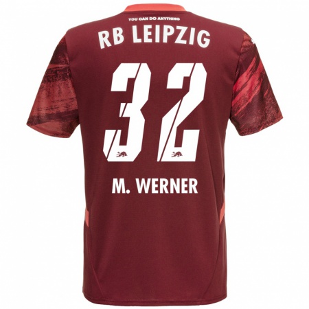 Kandiny Heren Mia Werner #32 Bordeauxrood Uitshirt Uittenue 2024/25 T-Shirt