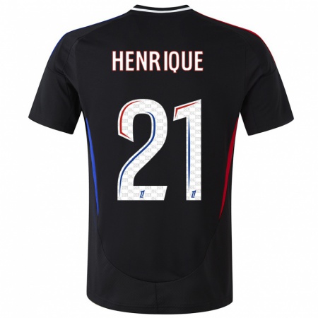 Kandiny Heren Henrique Silva #21 Zwart Uitshirt Uittenue 2024/25 T-Shirt