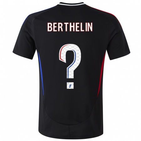 Kandiny Herren Romain Berthelin #0 Schwarz Auswärtstrikot Trikot 2024/25 T-Shirt Österreich