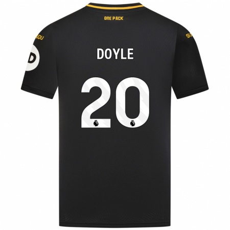 Kandiny Heren Tommy Doyle #20 Zwart Uitshirt Uittenue 2024/25 T-Shirt