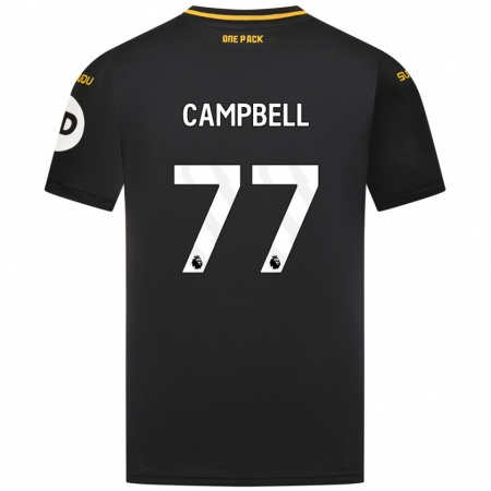 Kandiny Heren Chem Campbell #77 Zwart Uitshirt Uittenue 2024/25 T-Shirt