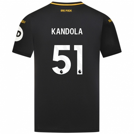 Kandiny Heren Kam Kandola #51 Zwart Uitshirt Uittenue 2024/25 T-Shirt