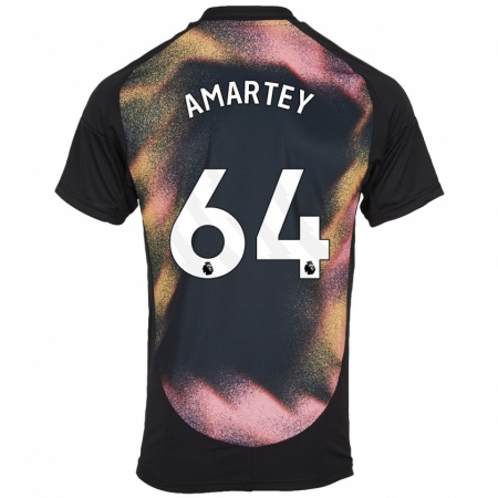 Kandiny Heren Bobby Amartey #64 Zwart Wit Uitshirt Uittenue 2024/25 T-Shirt