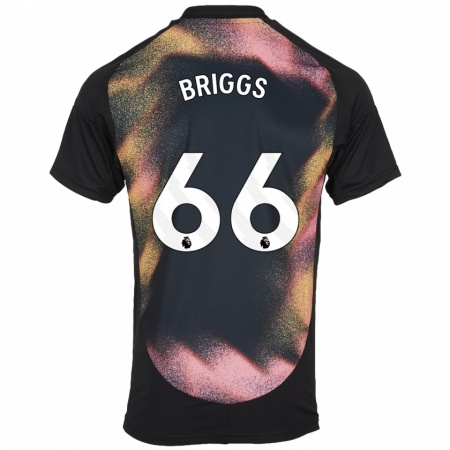 Kandiny Herren Logan Briggs #66 Schwarz Weiß Auswärtstrikot Trikot 2024/25 T-Shirt Österreich