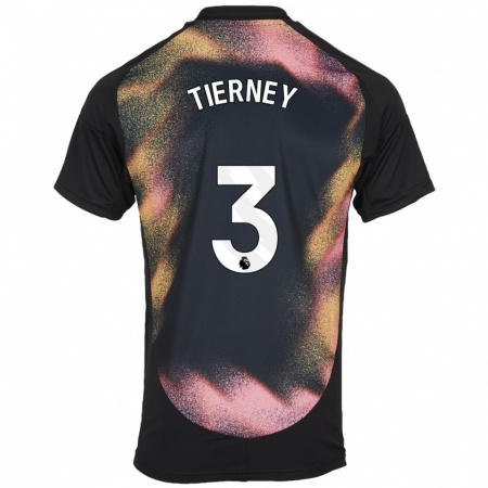 Kandiny Heren Sam Tierney #3 Zwart Wit Uitshirt Uittenue 2024/25 T-Shirt