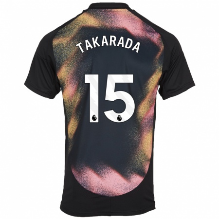 Kandiny Heren Saori Takarada #15 Zwart Wit Uitshirt Uittenue 2024/25 T-Shirt