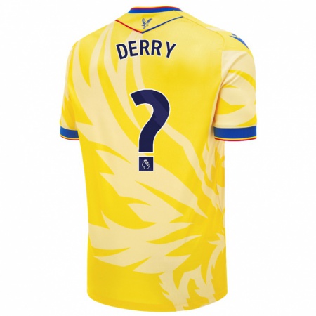 Kandiny Uomo Maglia Jesse Derry #0 Giallo Kit Gara Away 2024/25 Maglietta