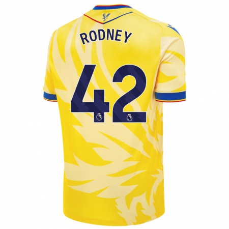 Kandiny Heren Kaden Rodney #42 Geel Uitshirt Uittenue 2024/25 T-Shirt