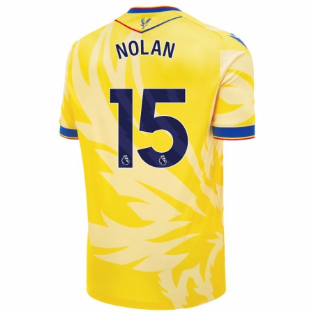 Kandiny Heren Hayley Nolan #15 Geel Uitshirt Uittenue 2024/25 T-Shirt