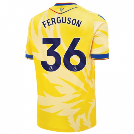 Kandiny Heren Nathan Ferguson #36 Geel Uitshirt Uittenue 2024/25 T-Shirt