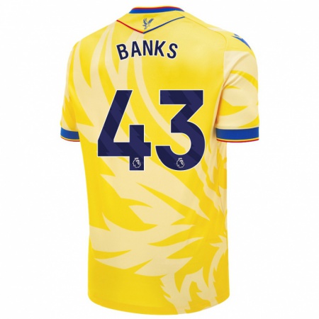 Kandiny Uomo Maglia Scott Banks #43 Giallo Kit Gara Away 2024/25 Maglietta