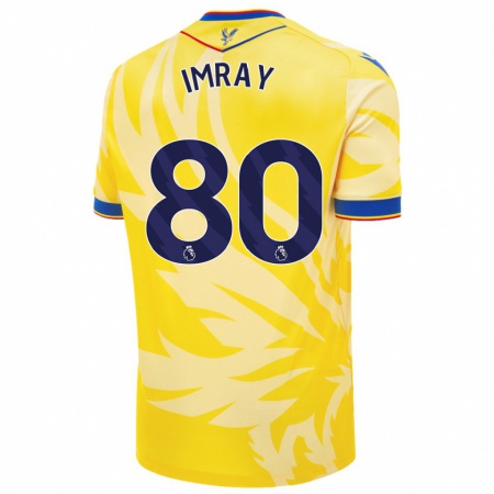 Kandiny Uomo Maglia Danny Imray #80 Giallo Kit Gara Away 2024/25 Maglietta