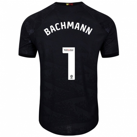 Kandiny Heren Daniel Bachmann #1 Zwart Wit Uitshirt Uittenue 2024/25 T-Shirt