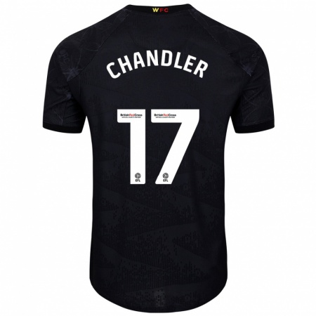 Kandiny Heren Megan Chandler #17 Zwart Wit Uitshirt Uittenue 2024/25 T-Shirt