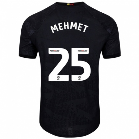 Kandiny Heren Melis Mehmet #25 Zwart Wit Uitshirt Uittenue 2024/25 T-Shirt