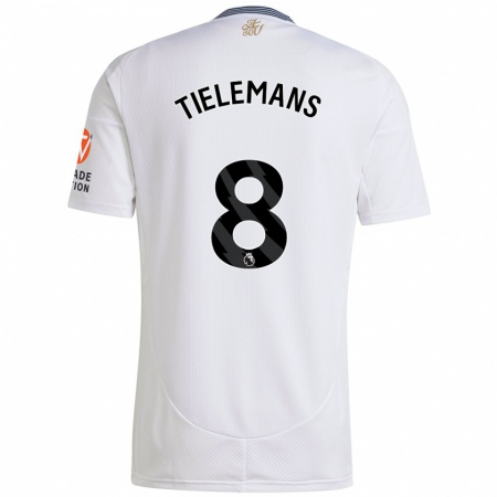 Kandiny Heren Youri Tielemans #8 Wit Uitshirt Uittenue 2024/25 T-Shirt