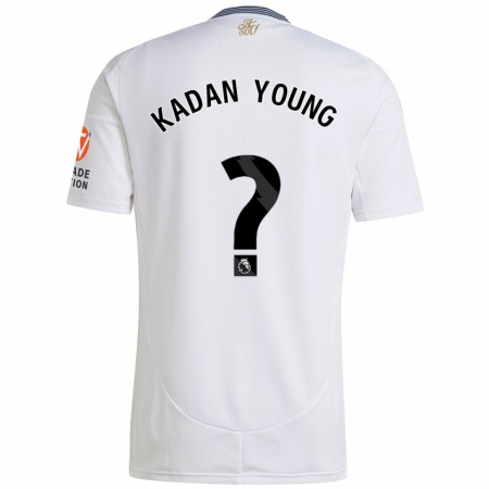 Kandiny Heren Kadan Young #0 Wit Uitshirt Uittenue 2024/25 T-Shirt