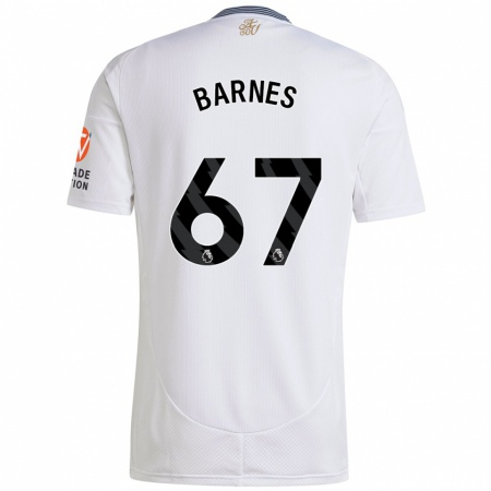 Kandiny Heren Mikell Barnes #67 Wit Uitshirt Uittenue 2024/25 T-Shirt