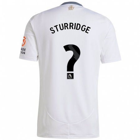 Kandiny Heren Dj Campton Sturridge #0 Wit Uitshirt Uittenue 2024/25 T-Shirt